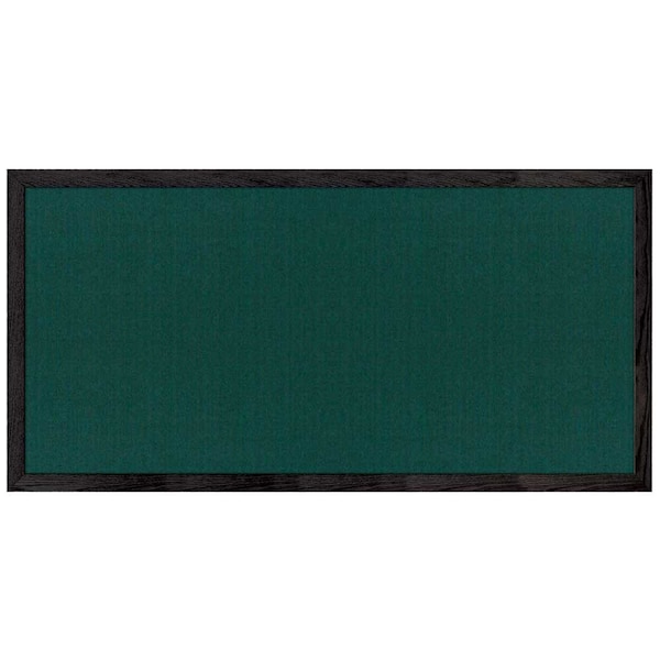 Combo Board, 60"x36", Black Frame/White Porcelain & Forbo